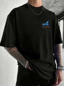 Men T-Shirts - 黑色 - 查看 2