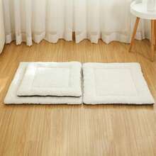 Thảm nằm cho chó có thể giặt được, hai mặt, kích thước 70*55CM, màu xám. - Xám - Xem 4