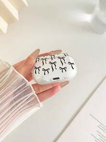 Bow-Knot Painted Transparent Fashion Bluetooth Earphone Case Compatible With AirPods Case, Headphones, Pro 3 Case, Pro (2nd Generation), 3, Pro, 1/2, 4 Case Cover - Multicolor - View 5