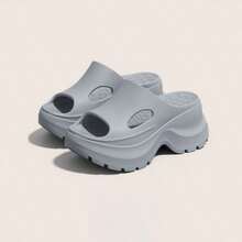 1 Pair Women's Platform Slippers, 2.75 Inch Thick Sole, Arch Support, Comfortable For Long Wear, Casual & Fashionable Summer Sandals, Non-Slip Soft Bottom,Shoe Rack,Storage Saver,Outdoor,Garden,Travel Essential,Portable,Beach Essential,Graduation Season,Commencement,Graduation Ceremony,Graduation Gift,Graduation Present,Graduation Gift,Graduation Present,Congrats Grad,Congratulations Graduate,Valedictorian,Finish School,Graduation Party - Multicolor - View 14