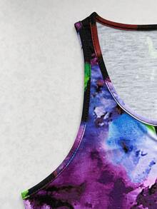 Women's Vacation Retro Gradient Print, Spaghetti Strap V-Neck Camisole, Summer Daily Vest, Graphic Tees Women, Summer Women's Camisole Vest, Summer Essential - Multicolor - View 4