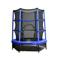 Trampolín Brincolin Infantil 1.4m com Red - Blanco - Ver 2