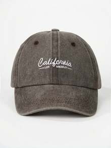 1pc Embroidered "CALIFORNIA" Adjustable Baseball Cap, Outdoor Sun Protection Casual Hat Suitable For Spring/Autumn Travel, Beach, Vacation, Boy, Y2K Style - Baseball Cap - View 4