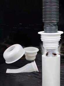 排水塞 - 洗衣机排水管密封圈，防堵塞、防异味、密封性好，适用于40-50mm PVC管道，可用于浴室、厨房和洗衣房 - 安装简便，排水管保护器，材质柔韧，适用于家庭维修和厨房管道安装。 - 彩色 - 查看 1