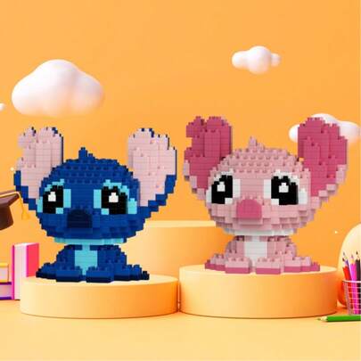 Stitch, Angel, And Lilo With Stitch Are High-Quality Building Block Toys, Suitable For Educational Science DIY, Desktop Decorations For Collectors, And Are Ideal Birthday Gifts, Birthday Party Props, And Back-To-School Supplies. They Are Suitable For Christmas Gifts, Birthday Gifts, And Cartoon Character Toys.