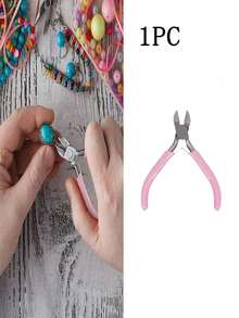 Bộ 5 kìm làm trang sức, bao gồm kìm mũi nhọn, kìm mũi xích, kìm mũi tròn và kìm cắt dây, thích hợp cho việc sửa chữa trang sức, quấn dây, làm đồ thủ công và chế tác trang sức. - A - Xem 13