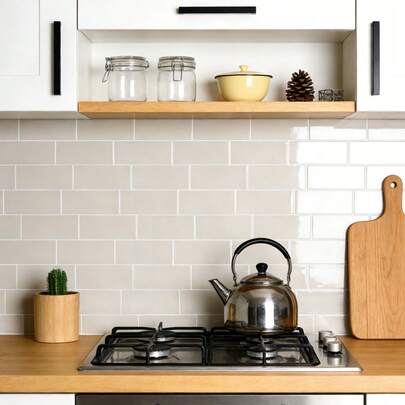 WalDecoo 1/10/20 coli 11,56" x 8,38" autocolante pentru faianță de perete, impermeabile și rezistente la pete, detașabile DIY pentru decorarea bucătăriei, băii și festivalurilor