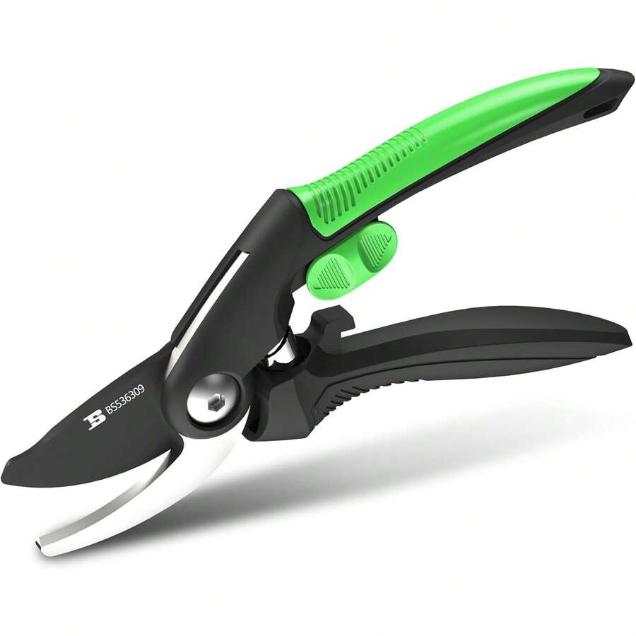 8 Bypass Pruning Shears Gardening Scissors Pruners Tools Plants With SK5 Blade,Opening Cuts 3/4 (20mm) - 1 - View 1