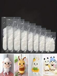 Bông nhồi polyester, màu trắng, thích hợp cho đồ thủ công, gối, đệm, đồ dùng may vá và đan móc, PP, gối trang trí, chất độn đồ thủ công mỹ nghệ. - w - Xem 9