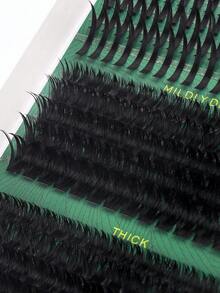 280/260pcs Cluster Eyelashes Spiky Lashes + 80D + 100D + 120D + 150D Fluffy Eyelash Extensions, Lengthening Lash Clusters, Thick Lashes, DIY Spiky Lash Grafting, Cartoon Cluster Lash Grafting, Thick Lash Clusters, Eyelash Clusters, Individual Lashes, False Eyelashes - D - View 7