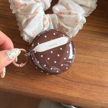 Brown Polka Dot Android Earphone Case With Pendant, Protective Case Compatible With Freebuds5i/6i/7i/SE2/SE3/Buds Pro/2/2pro/Core2025/Buds3/Pro/FE, Fits Android Bluetooth Earphones - Brown - View 11