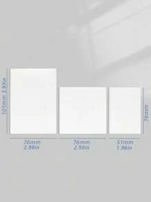 100pcs Transparent Posted It Sticky Notebook, Notepad, Diary, Student Stationery, Office Supplies, Back-To-School Essentials - Clear - View 11