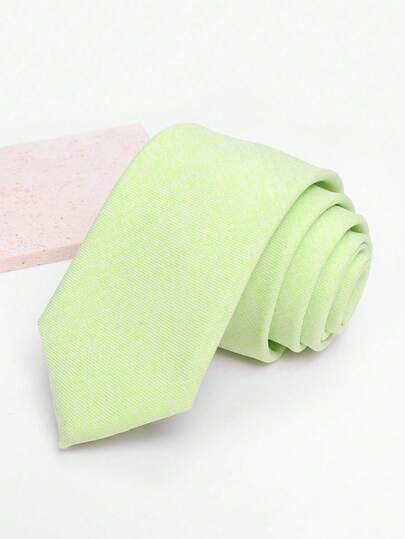 1 pieza Corbata de terciopelo de unicolor inspirada en la dopamina, diseño creativo unisex, 7 cm de ancho