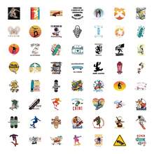 60PCS Skateboard Stickers Aesthetics Stickers Scrapbooking, Diary, Laptop, Bumper, Skateboard, Water Bottle, Computer, Phone Greeting Cards, Photo Albums, Furniture, Stickers - Random Style - View 4