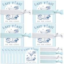 Air Ties Wit Ca - 20 Pcs Last Toast On Te Coast Blue Air Ban Bacette Party Frs Rations Bride Bridesmaid Proal Gifts  Bridal Wedding Women Maid Of Onor Guests - 如圖所示 - 查看 1