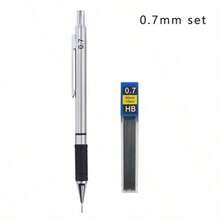 Metal Mechanical Pencil Set With Pencil Grip Leads Art Drawing Student Office Supplies 0.5/0.7/0.9/2.0mm Automatic Pencil - Sets - View 8