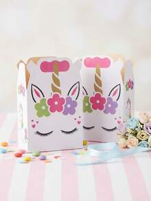 Cajitas para dulces o recuerdos de unicornio (paquete de 30 piezas) - Ver 4