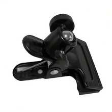 1个强力夹子，可360度旋转，兼容辅助照明和相机，可调节相机安装夹 | 360°旋转球头，弹簧夹三脚架夹，长度11厘米/4.33英寸，铁质材料，用途广泛且安全，适用于运动相机，360度旋转吉他手机支架教学视频 - 查看 10