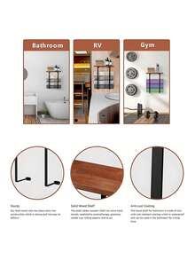 (2-7 Daysmust Arrive)Towel Rack Wall Mounted, Bathroom Towel Storage, Wall Towel Holder, Bathroom Organizer, Shower Organizer Rack, Bath Towel Racks For Bathroom Towel Storage Rack With Shelve For Rolled Towel Organizer, Shower Caddy, Wall Mounted Bathroom Shelves Over Toilet For Bathroom, Kitchen, Bedroom, Living Room, Home Decor, Bathroom Decor And Accessories, Bathroom Organizer, Shower Accessories, Room Decor, Bathroom Decor, Shelves, Bathroom Accesssories, Bathroom Storage, Bathroom Orginazor, Bathroom Shelves, Minimalist Design Storage Organizer For Large Towels, Small Towels, Hand Towels, Halloween/Christmas Gifts, Back-To-School Season, Shower Caddy, Apartment Essentials, Wall Deocr, Bathroom Orginazor, Wall Decor, Hooks, Vanity Accerories, Shower Shelves, Bathroom Decor And Accessories, Wall Shelf, Toilet Paper Holder, Home Accesssories, Shower Organizer, Bathroom Tray, Perfume Tray, Floating Shelves For Wall - Nhiều màu - Xem 10