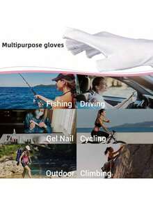 1 双 UV 防护凝胶美甲手套，粉色露指手套，美甲师、DIY 美甲爱好者和美甲沙龙的理想之选（情人节、母亲节礼物），美甲用品，美甲工具，美甲工具，返校季，美甲贴纸 - 彩色 - 查看 5