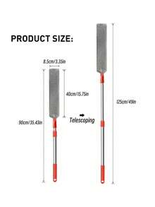 Plumero extensible con paño de microfibra - Herramienta de limpieza flexible para techos, paredes y accesorios de iluminación - Multicolor - Ver 4