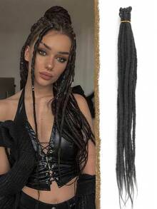 1 Gói/10 Bện Tóc Giả Kiểu Dreadlock, Tóc Nối Dreadlock Loc Phong Cách Hippie, Tóc Móc Thủ Công Kiểu Reggae Dành Cho Phụ Nữ - Nhiều màu - Xem 10