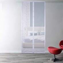 一套磁性纱门，自密封加厚免提网状隔断，防虫防蚊，宠物和儿童友好，39 英寸 x 82 英寸 - 黑色 - 查看 9