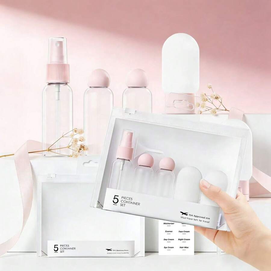 Travel Bottled Set Shampoo Shower Gel Hose Squeeze Bottle Toner Makeup Water Spray Empty Bottle - Multicolor - View 1