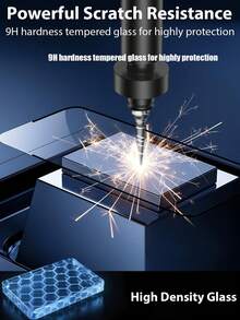 2pcs Full Screen Ultra-Clear Screen Protector, Silk-Screened Framed Tempered Glass, Anti-Scratch, Anti-Fingerprint, Compatible With Phone Cases, Smooth Edges Fit Phone Screen, Compatible With IPhone X/XS/11/12/13/14/15/16/17 Series - Black - View 5