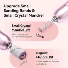 Set Mata Bor Kuku 100+1pcs 4 Ukuran dengan Penjepit Kecil, Roda Amplas Mini 3mm, Aksesoris Alat Manikur Penggiling Kuku Elektrik - MultiWarna - View 4