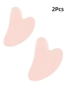 1件玉石刮痧按摩板，面部按摩工具，适用于面部、颈部、背部和身体 - 彩色 - 查看 23