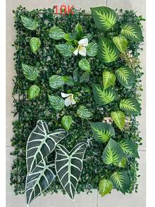 23.62x15.75 英寸人造绿色植物墙板 - 逼真丛林草坪装饰，适用于家居和花园，鲜艳的绿色草坪垫，适合户外露台，是婚礼、圣诞节、万圣节、复活节和其他场合的完美之选，花园装饰 | 生动的墙垫 | 人造草坪，人造绿篱板 - 彩色 - 查看 20