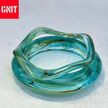 GNIT 3 pezzi/1 pezzo Set di braccialetti - Braccialetti in perle d'acqua dolce, in resina ondulata turchese e verde marmorizzato, per donne, set di braccialetti impilabili eleganti - Filo di perle, resina acrilica verde a spirale e polsini a onde, leggeri per l'estate - Braccialetti in perle e resina turchese per spiaggia e uso quotidiano - Perla blu pavone - Visualizzare 2