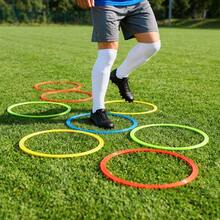 Professional Agility Speed Ladder & Cones Set Complete Football Training Kit With Hurdles, Marker Cones, Rings, And Parachute For Sports Drills - 套裝 2(1 個敏捷梯板 + 20 - 查看 4
