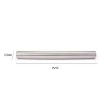1pc Stainless Steel Rolling Pin, Reusable Stainless Steel Baking Rolling Wheel, Suitable For Baking, Pizza, Pie, Pastry, Noodle, Dumpling, Dough, Cookie, Candy, Hollow Lightweight Design, Non-Stick, Suitable For Home, Kitchen, Birthday Party, Holiday, 3 Sizes - 7.87/9.84/11.8 Inches, Durable Kitchen Tool - Xem 11