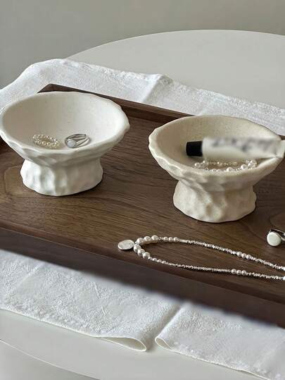 1 chiếc hộp đựng trang sức bằng gốm sứ thủ công thu nhỏ kiểu cổ điển, khay đốt hương, vật trang trí nhà cửa độc đáo.