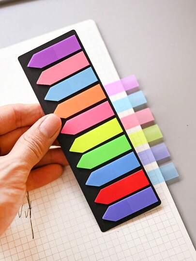 4000/2000/400pcs Fluorescent Arrow Index Sticky Tabs.PET Waterproof & Transparent Material.Arrowhead Shape For Precise Page Marking.Writable Bookmarks & File Tabs For Easy Organization.Cute Stationery Gift For Students, Colleagues & Journal Enthusiasts.