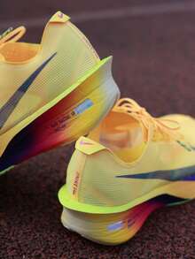 Nike VAPORFLY 4 Citron Pulse 舒適柔軟回彈 運動休閒繫帶低筒 跑步鞋 男款 橘色 - 橘子黑色 - 查看 4