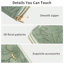 New Women's Long Zipper Wallet With Anti-Theft Function, Printed Design, Comes With Wrist Strap And Handbag For Women Wallet Purse Wallet Long Wallet Wristlet Wallet Travel Essential Summer Wallet Cute Wallet - Multicolor - View 11