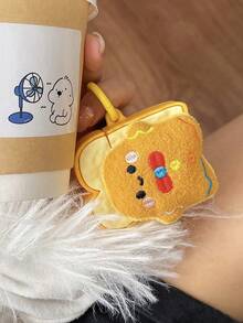 1pc Gingerbread Man Silicone Case, Suitable Compatible With Apple Pro 1/2/3/4 Wireless Bluetooth Earphone Protective Cover - Multicolor - View 4
