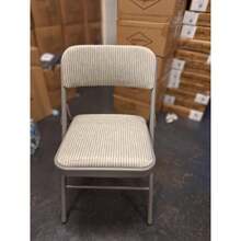 NEW DELUXE STRONG STEEL METAL FRAME CHAIR FABRIC PADDED FOLDING OFFICE BACK REST - Multicolor - View 2
