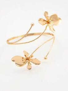 6pcs/Set Minimalist Metal Arm Cuff Bracelet, Adjustable Armlet, Suitable For Daily Wear, Street Style And Vacation - Multicolor - View 8