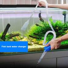 1 Set Aquarium Gravel Vacuum Cleaner Siphon Pump, Includes Hose & Nozzle, Suitable For Freshwater & Saltwater Fish Tank Maintenance - Multicolor - View 2