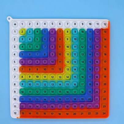 Math Learning Pop Bubble Board – 1-12 Addition Table Educational Toy For Kids