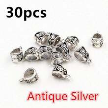 30pcs 13x8x8mm Tube Bead Bails Pendants Connector DIY Jewelry Making Accessories For Necklace Bracelets - Tube Bails - View 9