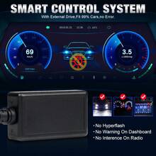 2个200W 60000LM 360° LED大灯灯泡 H1 H7 H11 9005 HB3 9006 HB4 6000K 白色即插即用汽车大灯 - A - 查看 6