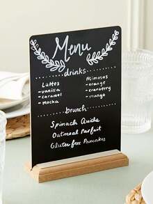 2/4/8/12个迷你黑板标牌，可重复使用可擦写黑板板，适用于餐厅、婚礼、咖啡馆、节日餐桌展示 - 多色 - 查看 6