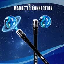 Magnetic Levitating Ballpoint Pen, Amazing Appearance, Fun Design, 360° Magnetic Rotation, Comfortable Writing, Creative Stationery - Pink Planet - View 1