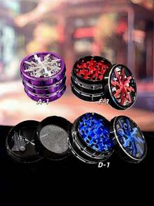 1-Piece Professional 63mm Wide Chamber Zinc Alloy Sharp Teeth Efficient Grinding Durable Manual Grinder For Long-Term Use - Multicolor - View 2