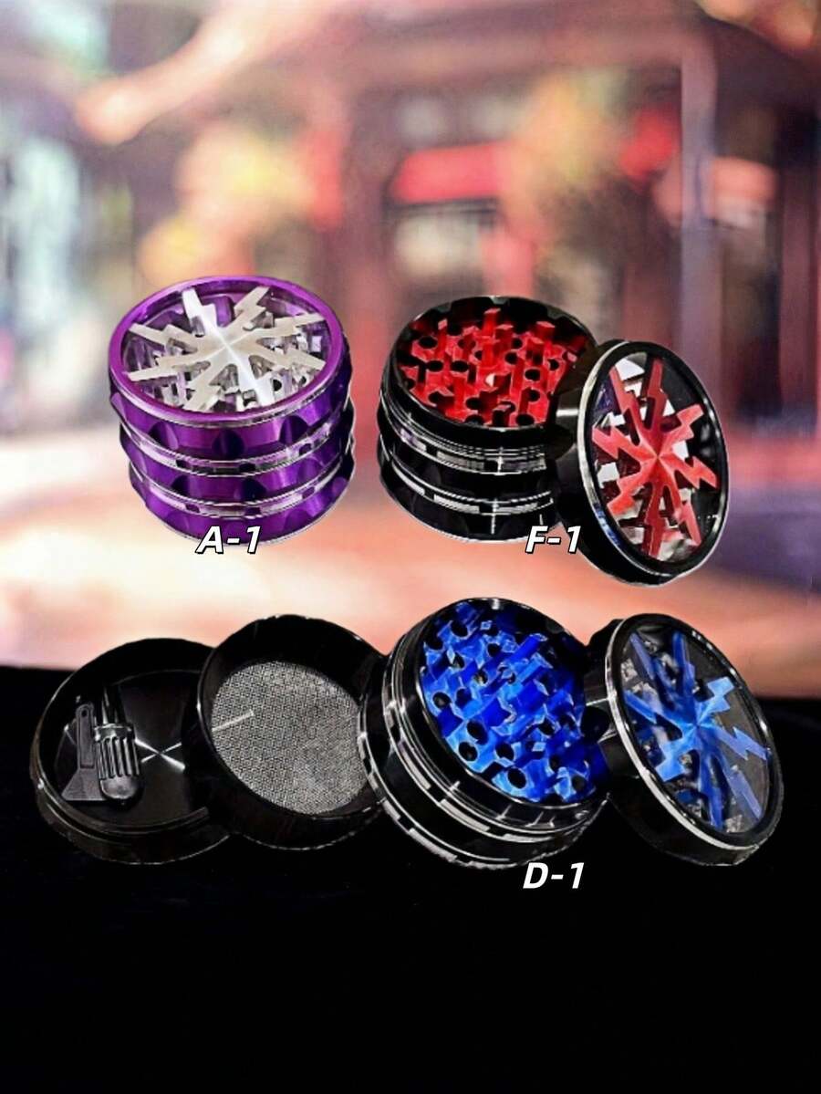 1-Piece Professional 63mm Wide Chamber Zinc Alloy Sharp Teeth Efficient Grinding Durable Manual Grinder For Long-Term Use